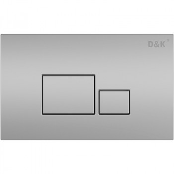 Клавиша смыва D&K Quadro DB1519002 хром металл / пластик