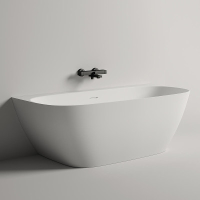 Ванна из искусственного камня Salini Sofia Wall 170х80 102522M белая матовая прямоугольная