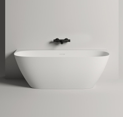 Ванна из искусственного камня Salini Sofia Wall 170х80 102522M белая матовая прямоугольная
