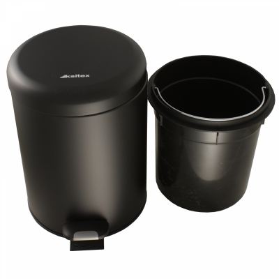 Ksitex BGR-5B урна с механизмом поднятия крышки (черная) 5л