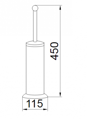 Boheme MEDICI 10609 ершик напольный, бронза