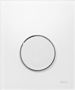 TECE TECEloop Urinal, панель смыва для писсуара пластиковая. Белый, клавиша хром глянцевый. 9242627