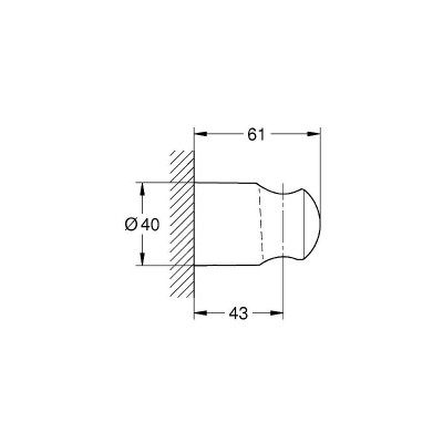 Держатель ручного душа Grohe Vitalio Universal 27958000 хром