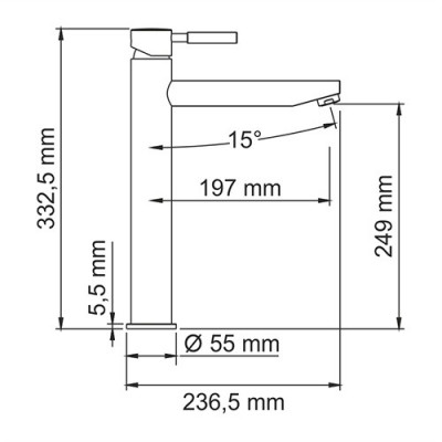 WasserKRAFT Main 4103H смеситель для умывальника, хром