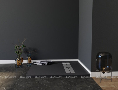 Душевой поддон Aquanet Delight 120х80 черный прямоугольный (00258897)