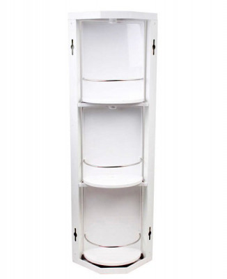 Primanova Stack M-S01-16 угловой шкафчик, 23*23*66 см, прозрачно-натурально