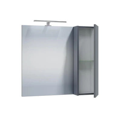 Зеркальный шкаф Санта Юпитер 70 700545 графит матовый