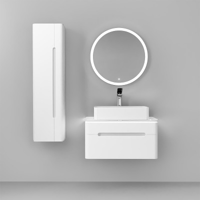 Зеркало в ванную Jorno Shine 65 Shi.02.65/W с подсветкой с сенсорным выключателем округлое