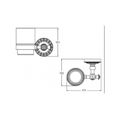 Держатель стакана Bronze de Luxe WINDSOR (K25006)