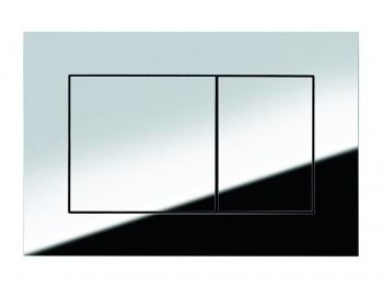 TECEnow Панель смыва для системы двойного смыва, материал пластик, цвет панели хром глянцевый (9240401)