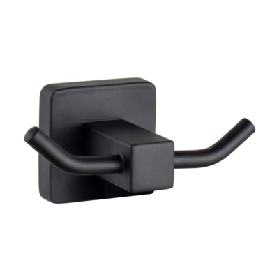 Крючок для ванной комнаты двойной Maretti Umbria Black UMB53299, черный