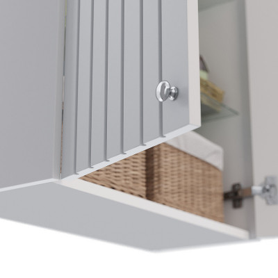 Шкаф подвесной в ванную Lemark Romance 60 LM07R35SH белый глянец