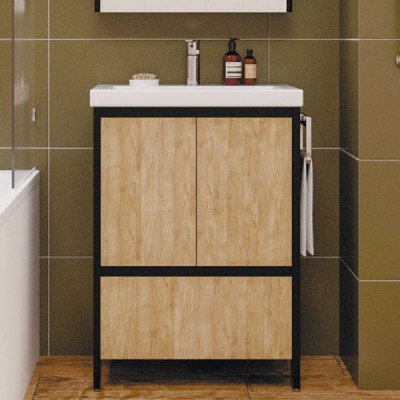 Тумба под раковину Velvex Klaufs 60 tnKLA.60.2D.1Y-616.216 черная