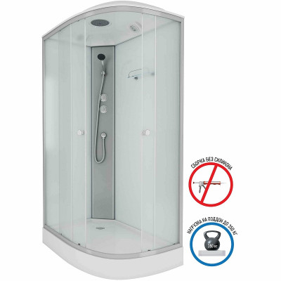 Душевая кабина Niagara Eco 120x80 L E120/80/13L/MT асимметричная