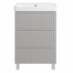 Тумба под раковину Brevita Victory 60 напольная (серый шелк) VIC-07060-50-03Я  (VIC-07060-50-03Я)