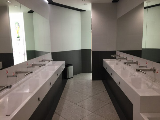 Комплект для сантехнической комнаты Dyson Airblade Wash+Dry WD-06 настенный, никель