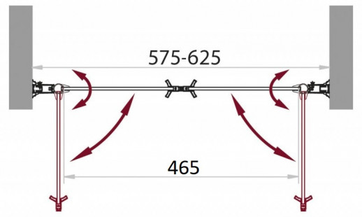Душевая дверь в нишу BelBagno SELA-B-2-60-C-Cr
