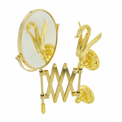 MIGLIORE Luxor 26130 зеркало оптическое пантограф D18 (3X) настенное, золото