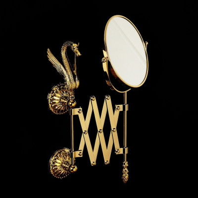 MIGLIORE Luxor 26130 зеркало оптическое пантограф D18 (3X) настенное, золото