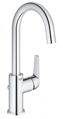 Смеситель для раковины GROHE BauFlow с донным клапаном, L-Size, хром (23753000)