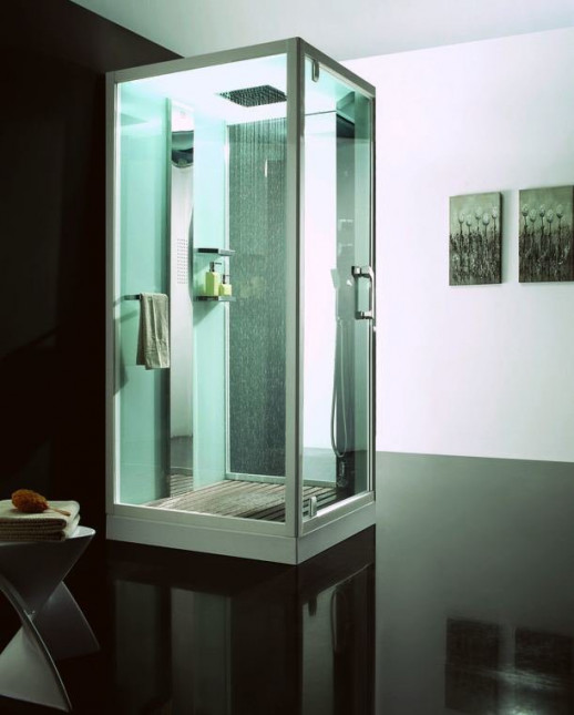 Душевая кабина Orans SR-89101LS белая, с баней