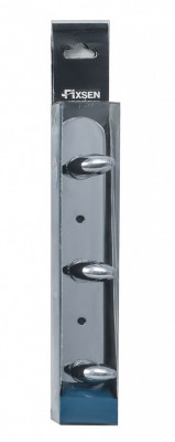 Планка FIXSEN 3 крючка (FX-1413), цвет хром