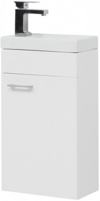 Тумба с раковиной Aquanet Нота R 40 (Moduo) белый напольная/подвесная (00254037)