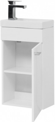 Тумба с раковиной Aquanet Нота R 40 (Moduo) белый напольная/подвесная (00254037)