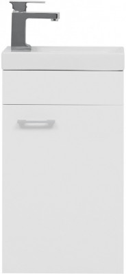 Тумба с раковиной Aquanet Нота R 40 (Moduo) белый напольная/подвесная (00254037)