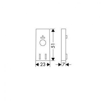 HANSGROHE Raindance прокладка для крепления штанги  на плитку для Unica’S Puro