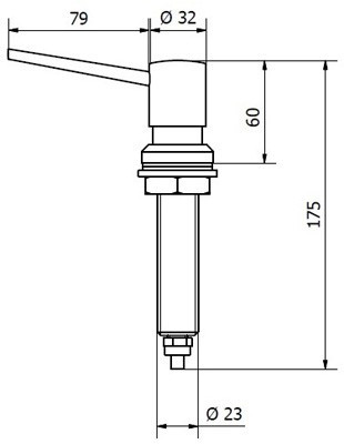 Jofel CLASICA AC62000 дозатор для жидкого мыла, нержавеющая сталь