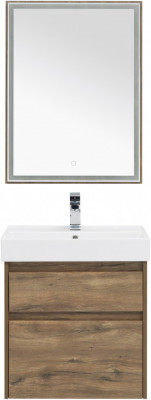 Мебель для ванной Aquanet Nova Lite 60 дуб рустикальный (2 ящика) напольная/подвесная (00254216)