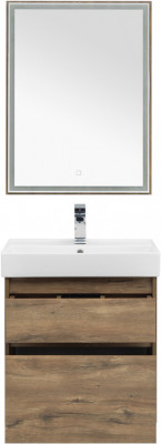 Мебель для ванной Aquanet Nova Lite 60 дуб рустикальный (2 ящика) напольная/подвесная (00254216)