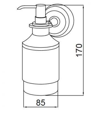 Boheme BRILLANTE 10447 дозатор жидкого мыла, хром