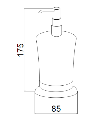 Boheme MEDICI 10610 дозатор жидкого мыла, бронза