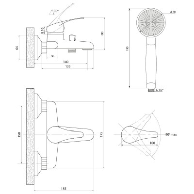 Смеситель Славен для кухни Дача В хром рычажный (СЛ-ОД-В30)