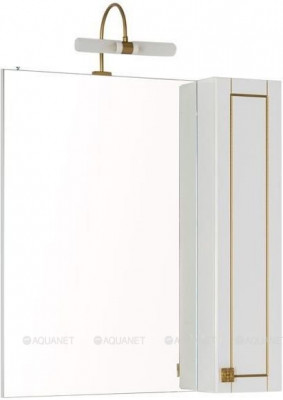 Зеркало-шкаф в ванную Aquanet Честер 75 белый/золото (00186090)