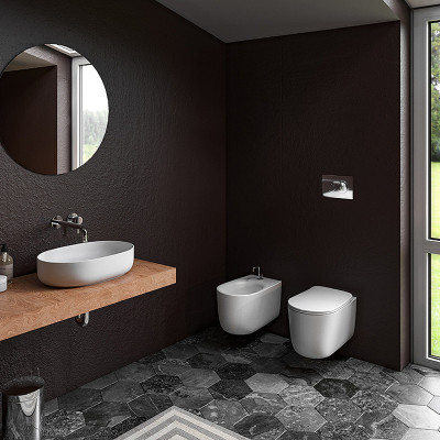 Раковина-чаша Kerasan Nolita 60 534301 белая глянцевая овальная