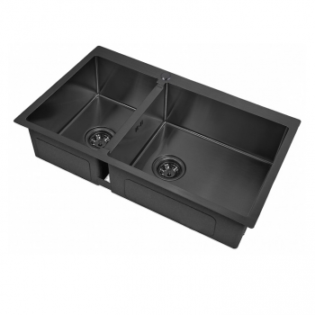 Zorg Inox PVD 78-2-51-R GRAFIT кухонная мойка, графит