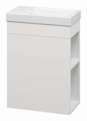 Тумба Misty Мини 40 с открытыми полками подвесная 390x510 П-Мин01040-011 с раковиной