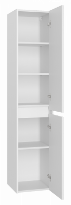 Шкаф-пенал Brevita Balaton 35 BAL-05035-01-2П подвесной правый, белый