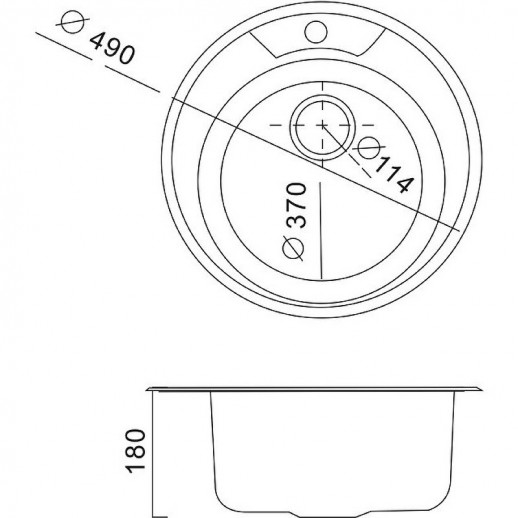 Кухонная мойка Haiba 49 HB490 (нерж сталь) полированная