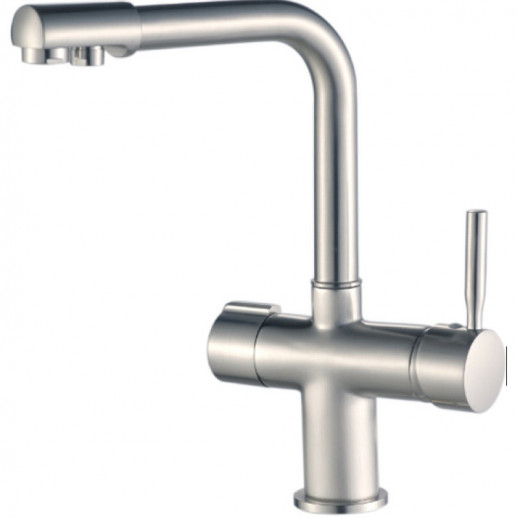 Смеситель для кухни Haiba HB70088-5 с подключением к фильтру поворотным изливом и аэратором (латунь)