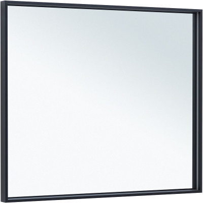 Зеркало в ванную Allen Brau Liberty 100 1.330016.BB с подсветкой черный браш с сенсорным выкл прямоугольное