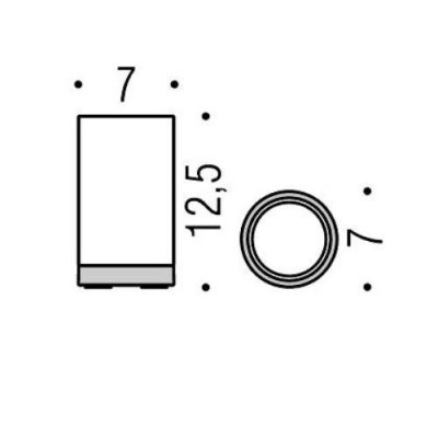 COLOMBO Nordic B5241.0CR-CNO стакан настольный, черный