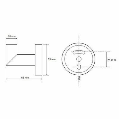 Крючок для ванной Bemeta Dark 104206020 черный
