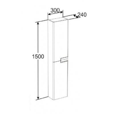 Roca Victoria Nord ZRU9302729 шкаф-колонна, белая