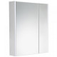 Зеркальный шкаф в ванную Roca Ronda 70 ZRU9303008 с подсветкой бетон белый матовый  (ZRU9303008)