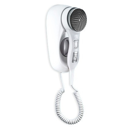 Ksitex F-1400 WCL настенный фен для волос с LED-подсветкой, белый