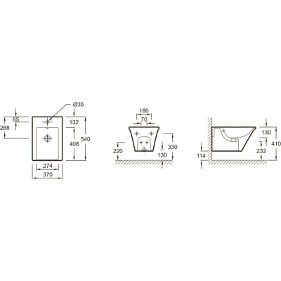 Подвесное биде Jacob Delafon Grands Boulevards EMH0002-00, белый